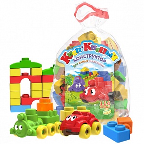 Конструктор из серии Кноп-Кнопыч, 114 деталей (Биплант, 11113)